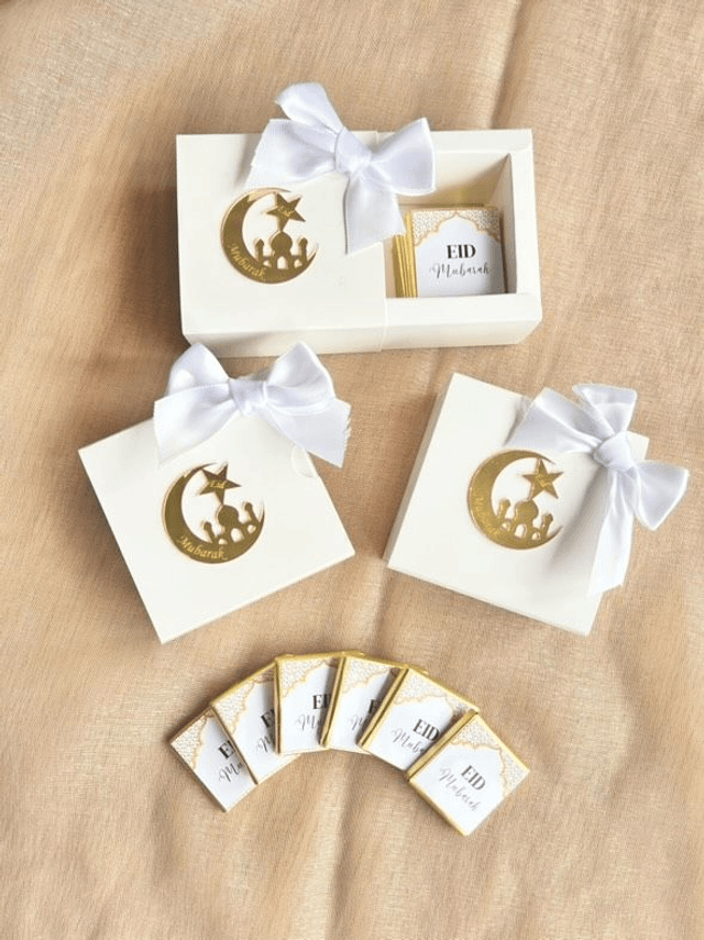 Petite boîte chocolats Eid Mubarak
