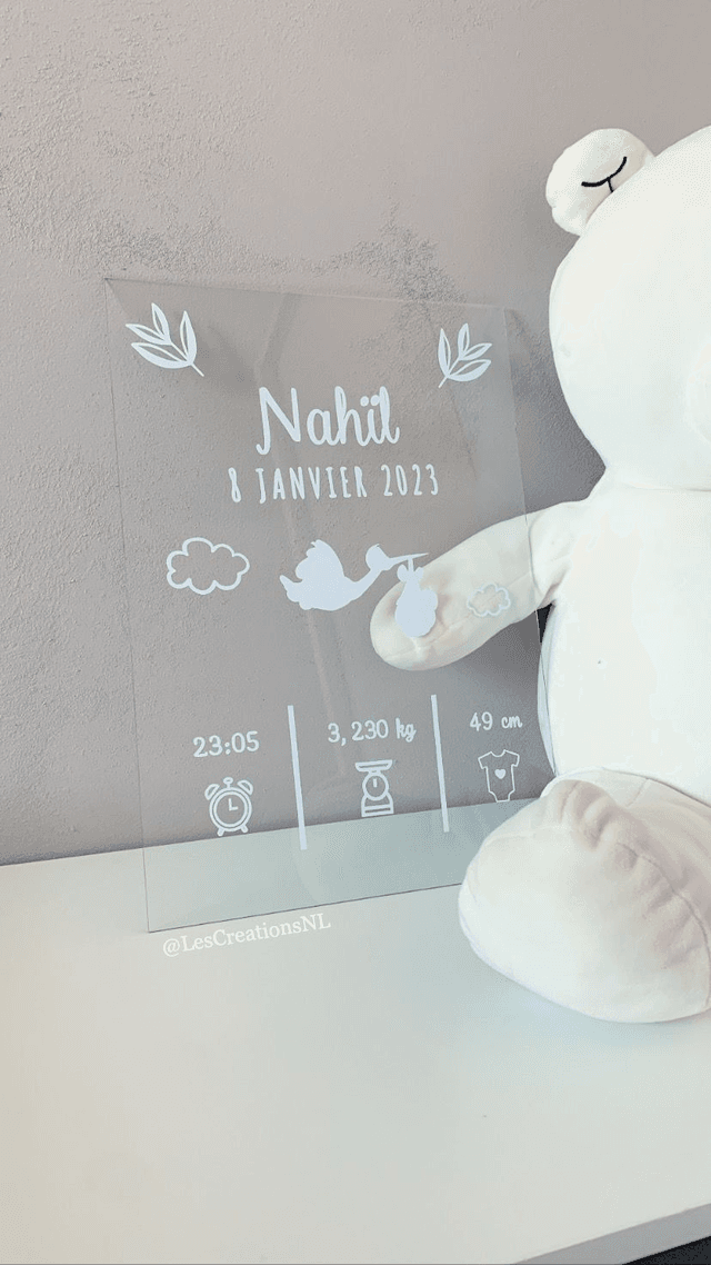 Plaque de naissance